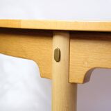 Oval Dining Table Model 140 Made In Oak & Brass By Borge Mogensen From 1950