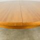 Scandinavian round extendable table, teak, 1960s