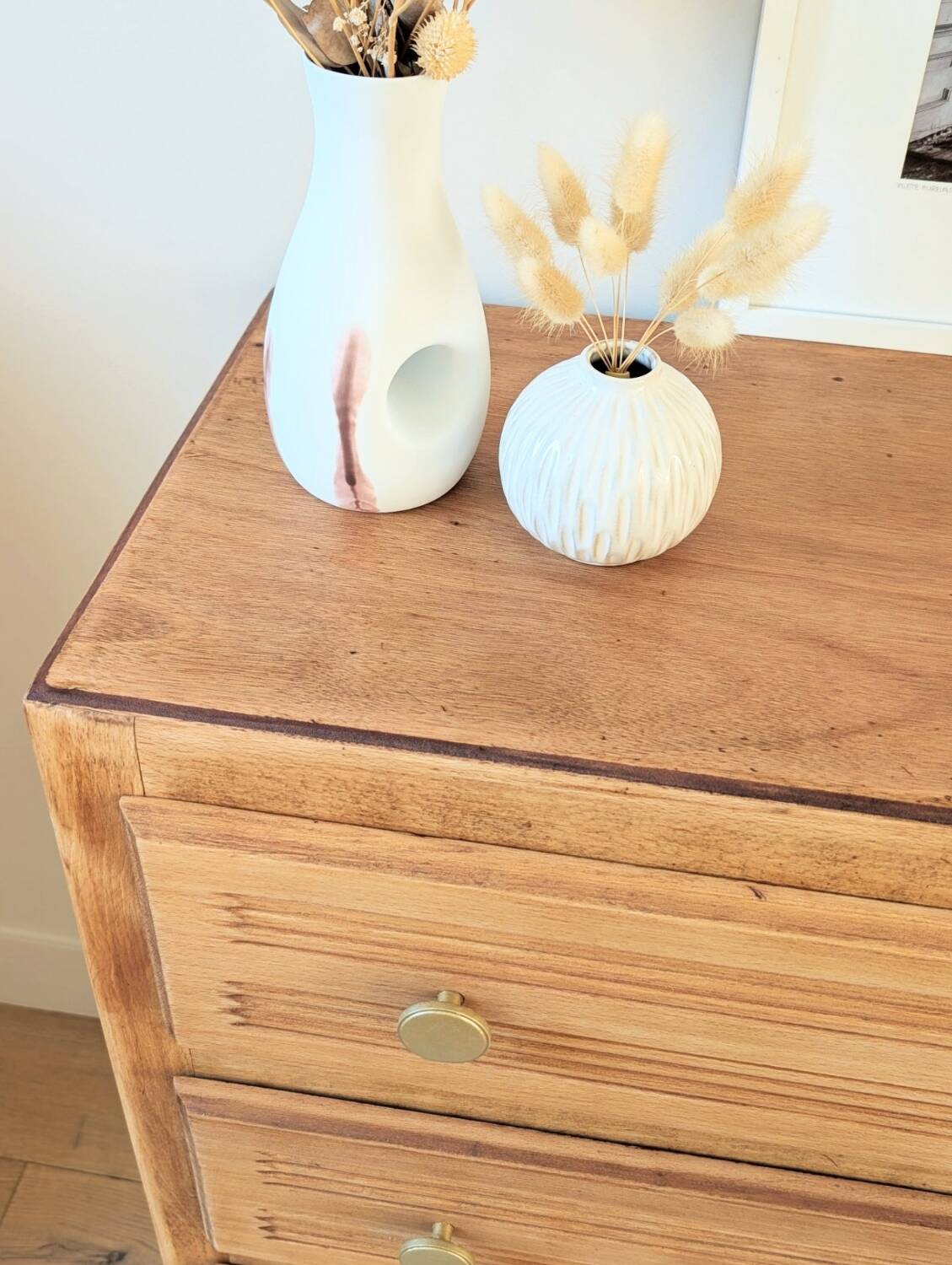 Renovated vintage 1950s chest of drawers.