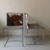 set of 2 "fil"metal chairs by Pascal Mourgue for Ligne Roset Cinna