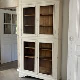 Vitrine ancienne blanche