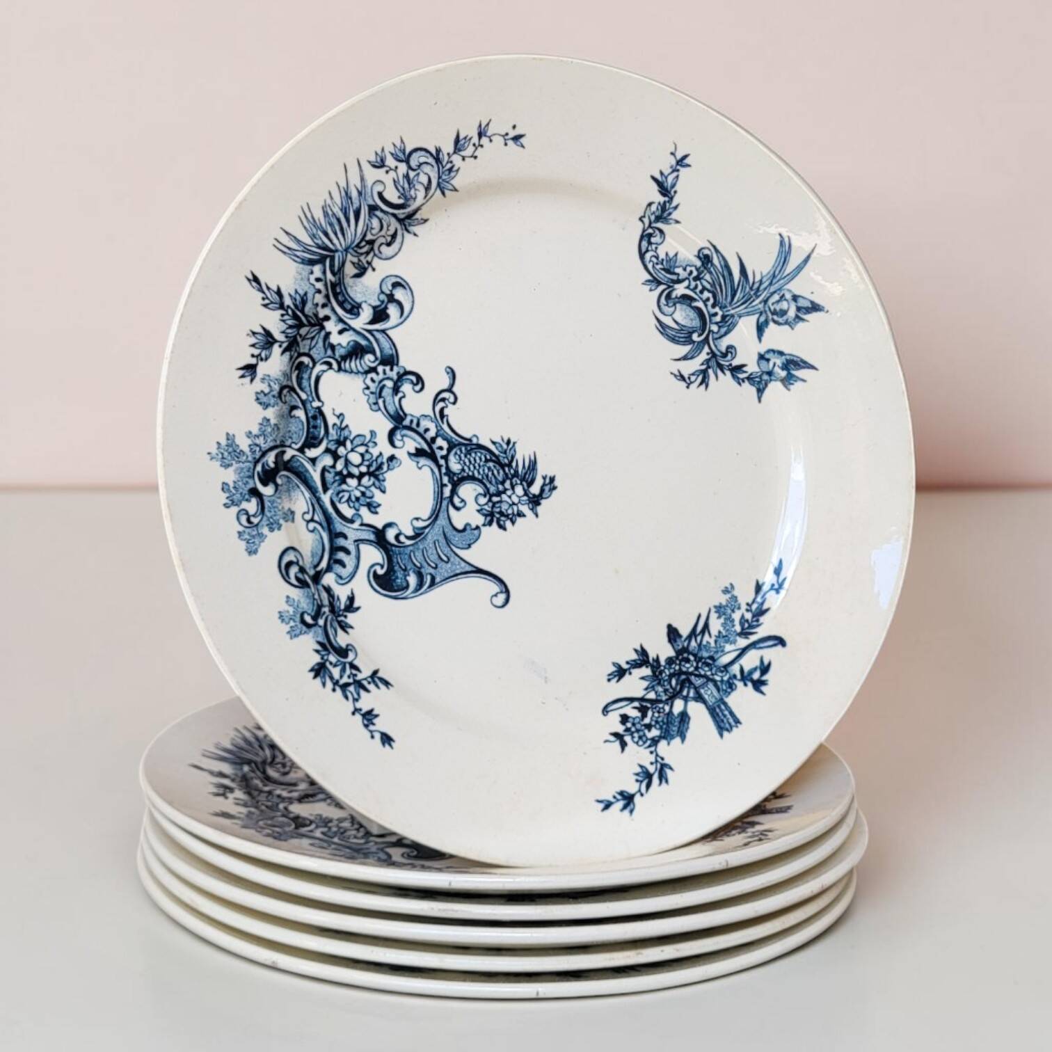 6 flat plates Terre de Fer BFK model Regent