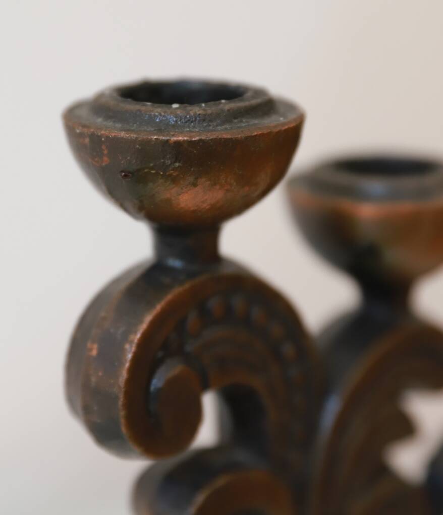 metal candle holder