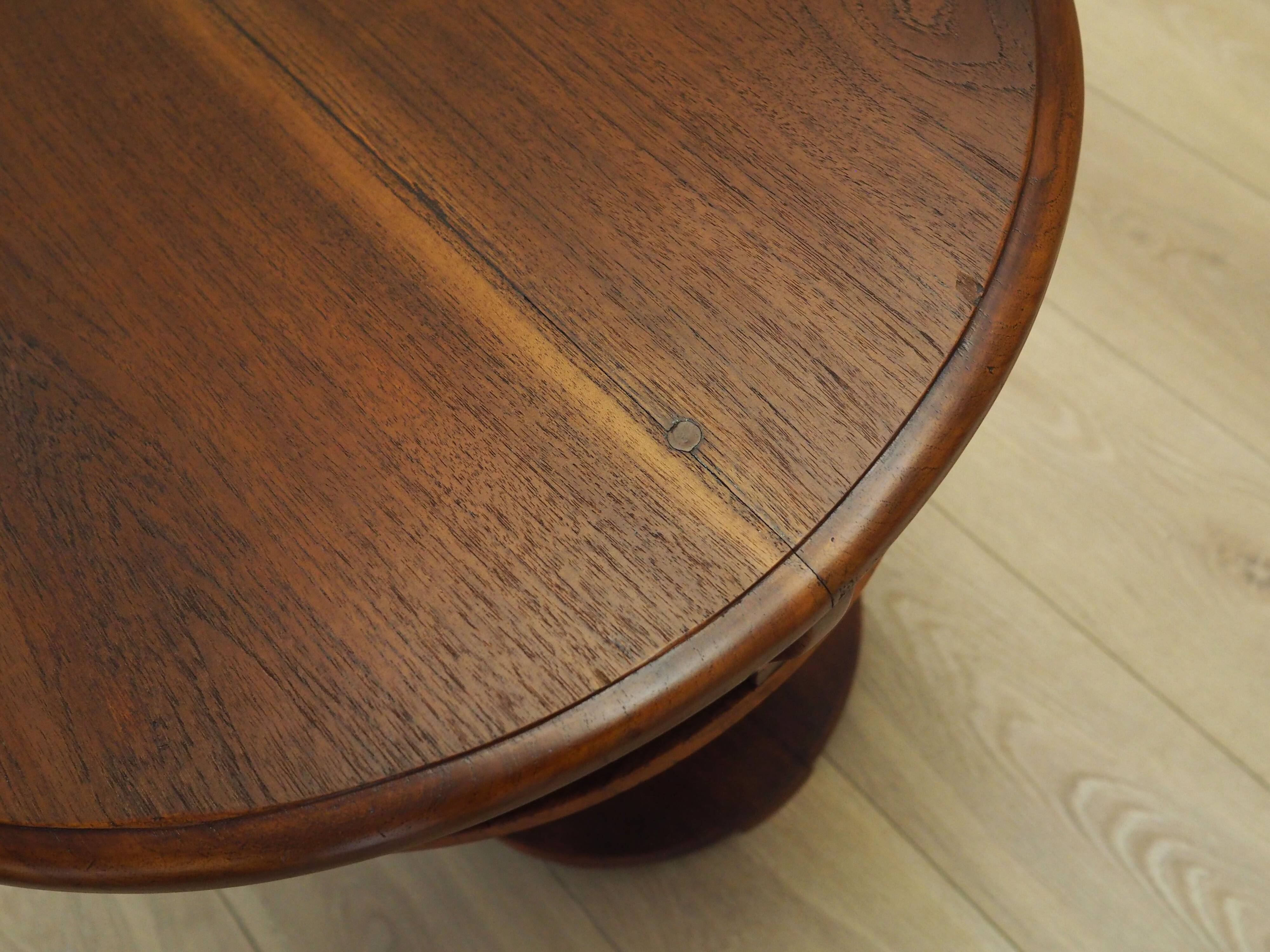 Oak coffee table, Italian design, 1960s, production: Italy