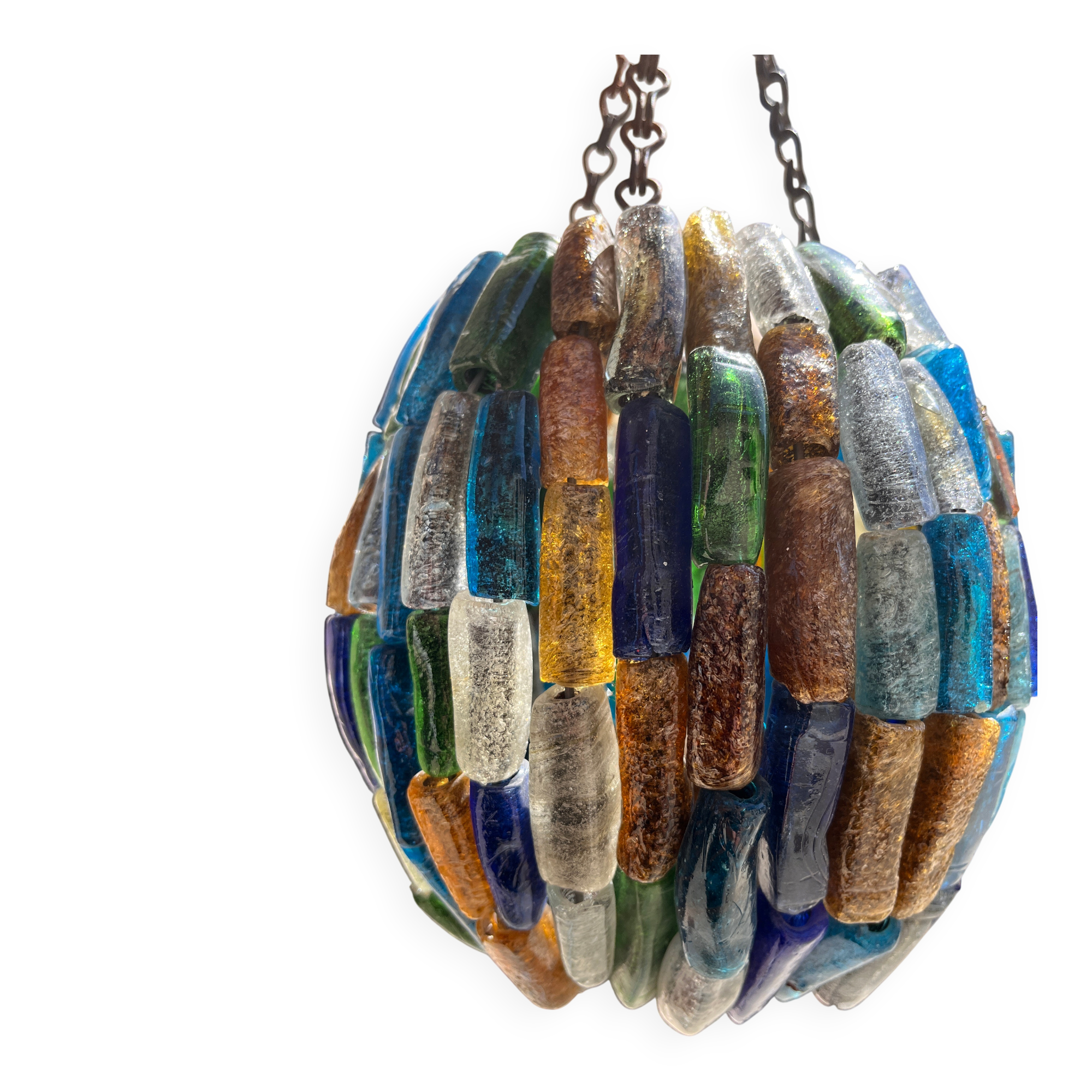 lustre en pate de verre Murano vintage