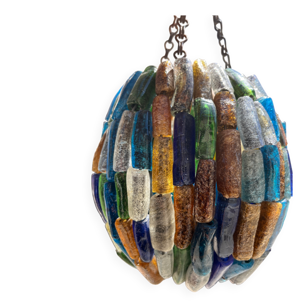 lustre en pate de verre Murano vintage