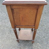 Oak bedside