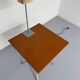 Side table / bedside table with designer lighting, Ligne Roset metal and wood