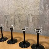 Luminarc octagonal vintage glasses