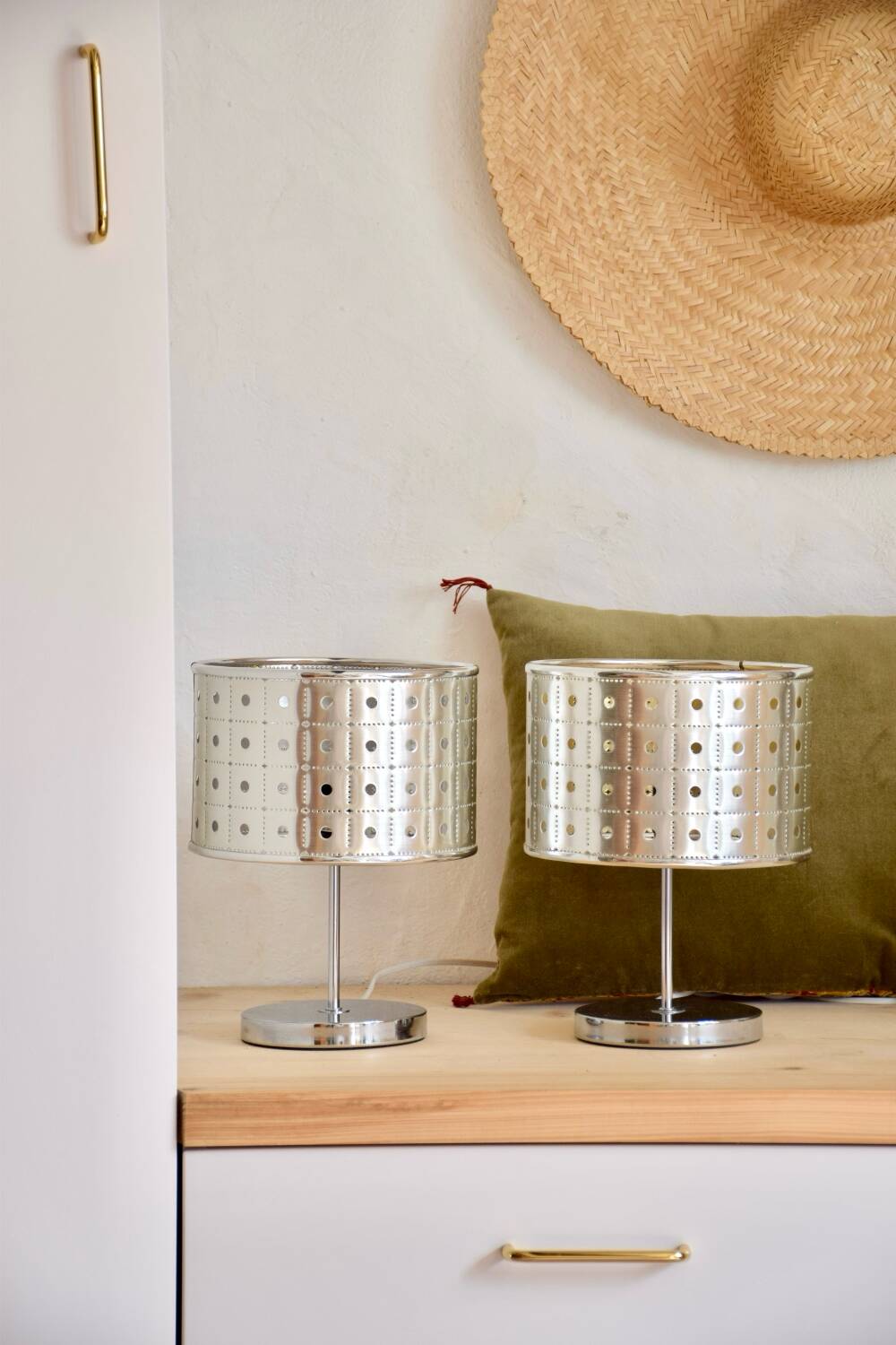 Pair of Space Age bedside lamps