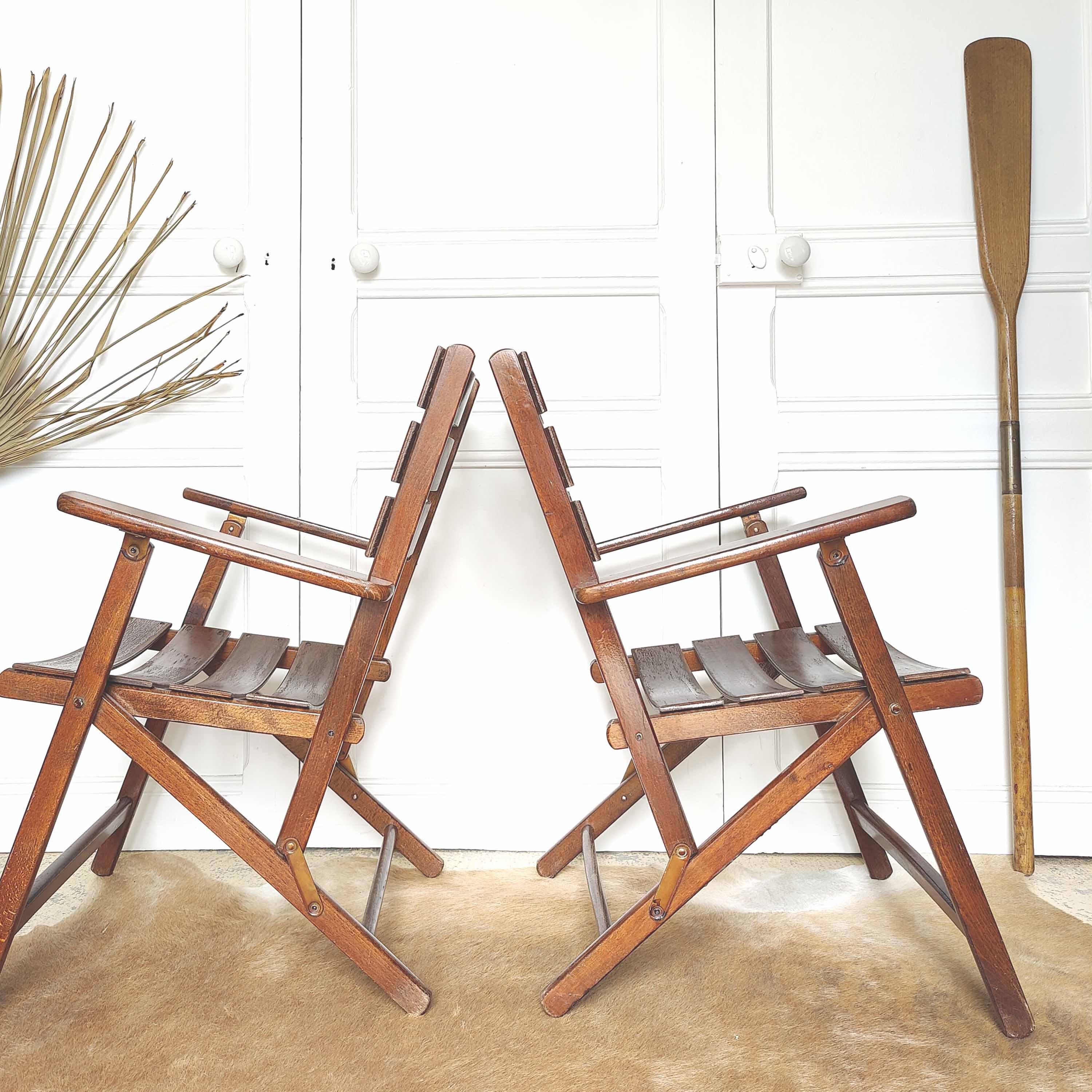 Wooden boat paddle oar