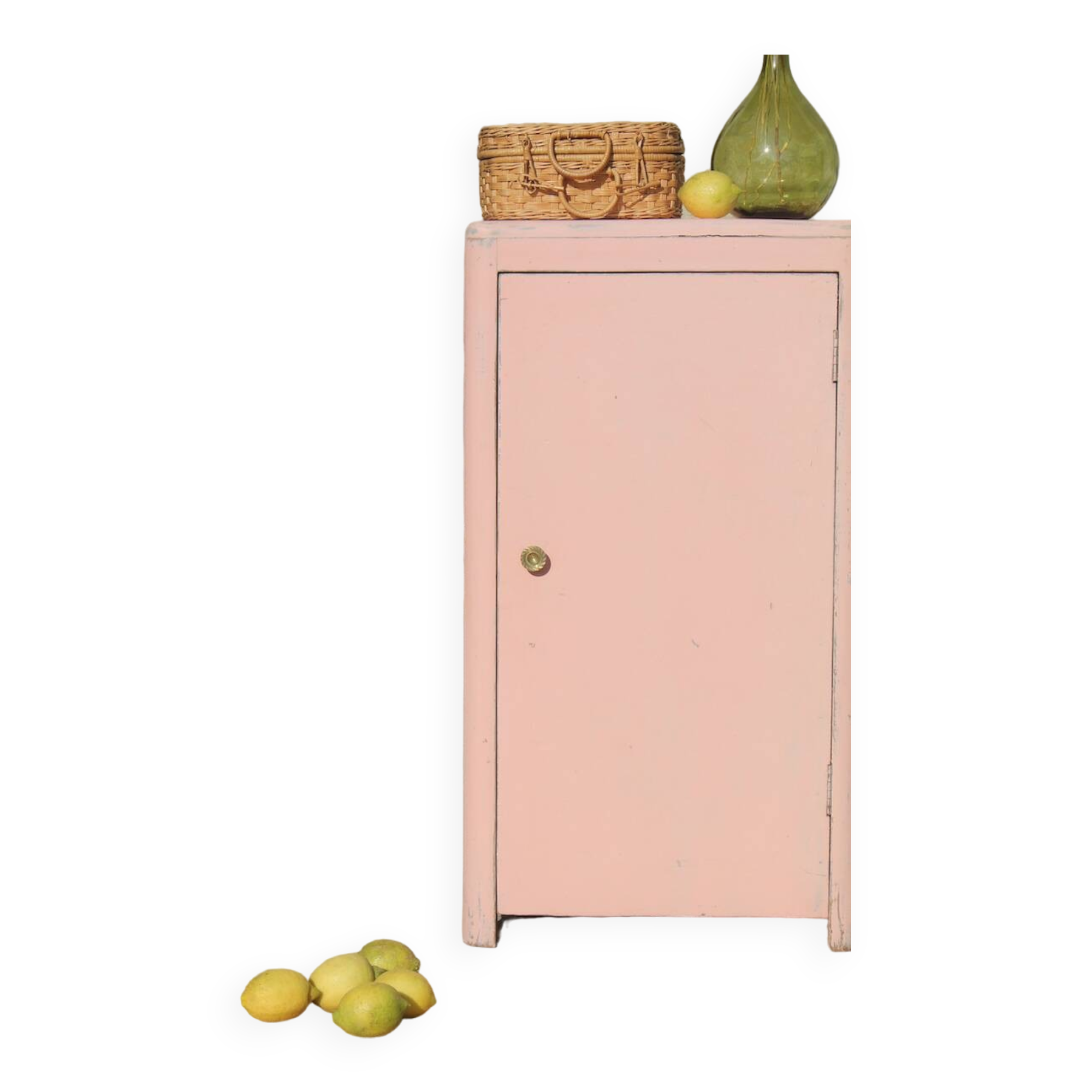 Small powder pink Parisian wardrobe