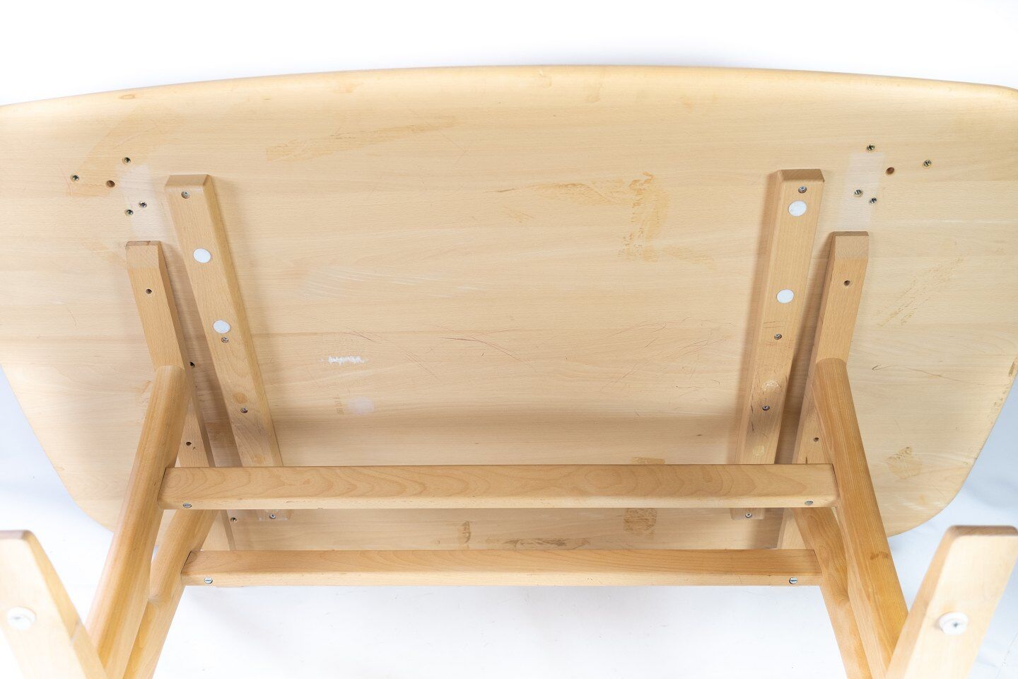 Coffee table in beech of danish design manufactured by Skovby Furniture factory in the 1960s.