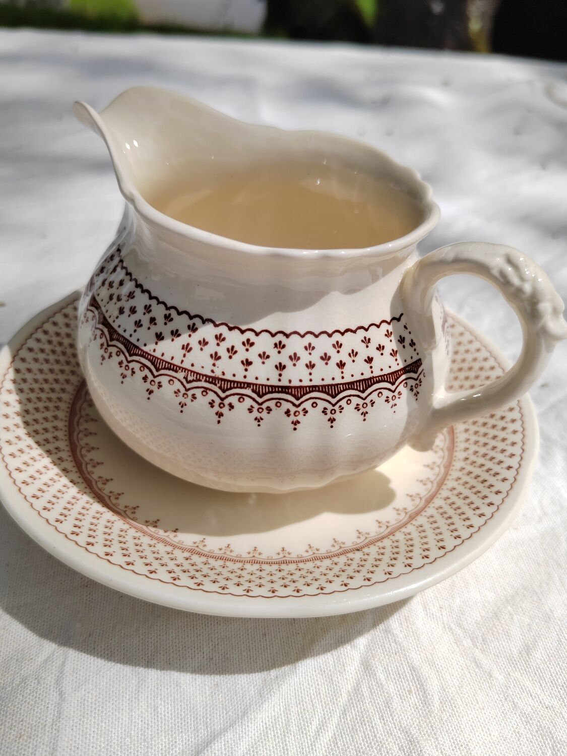 Iron earth milk jug Mason's England