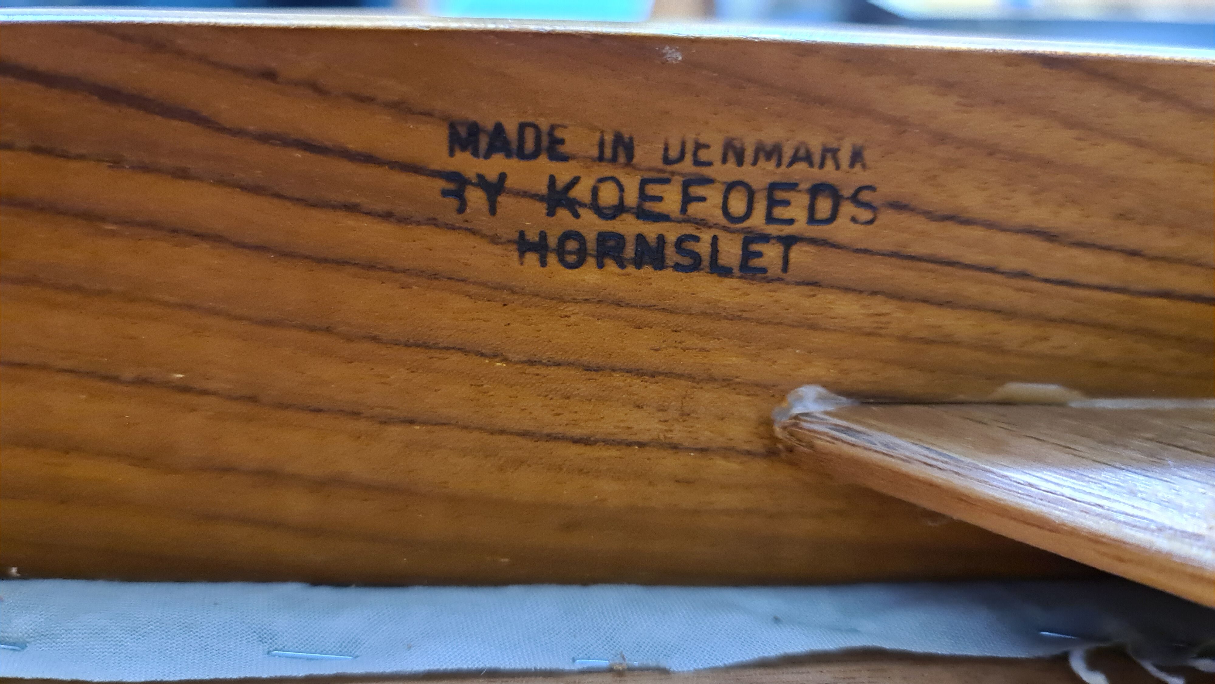 A set of six vintage Danish design dinning chairs by Niels Koefoed