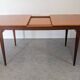 Extendable Scandinavian teak dining table, circa 1960