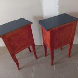Pair of wooden bedside tables
