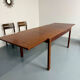 Extendable dining table Italian design 60 geometric rosewood