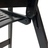 Chaise pliante slovène Rex Plywood pour Stol années 1950 en noir