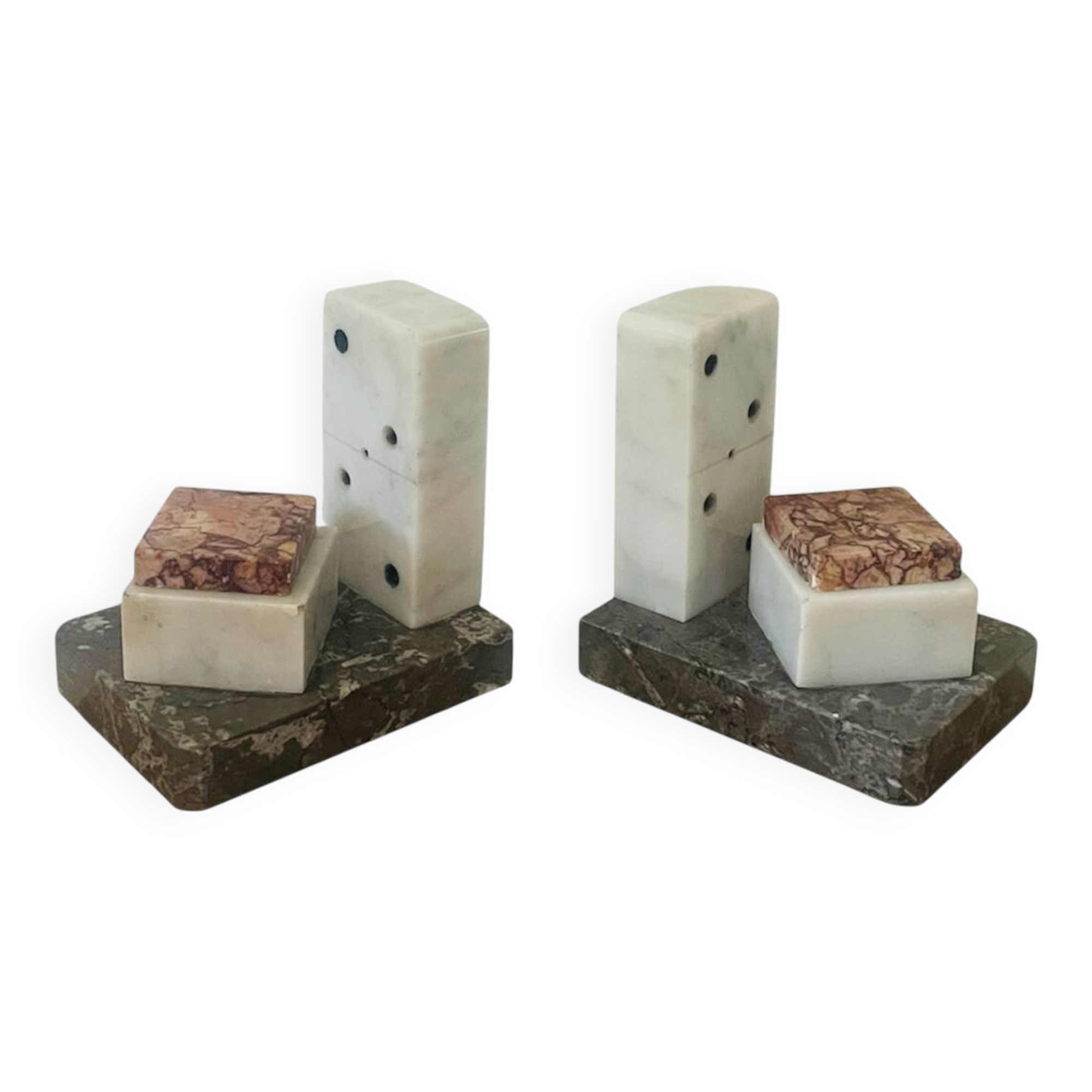 Pair of marble bookends