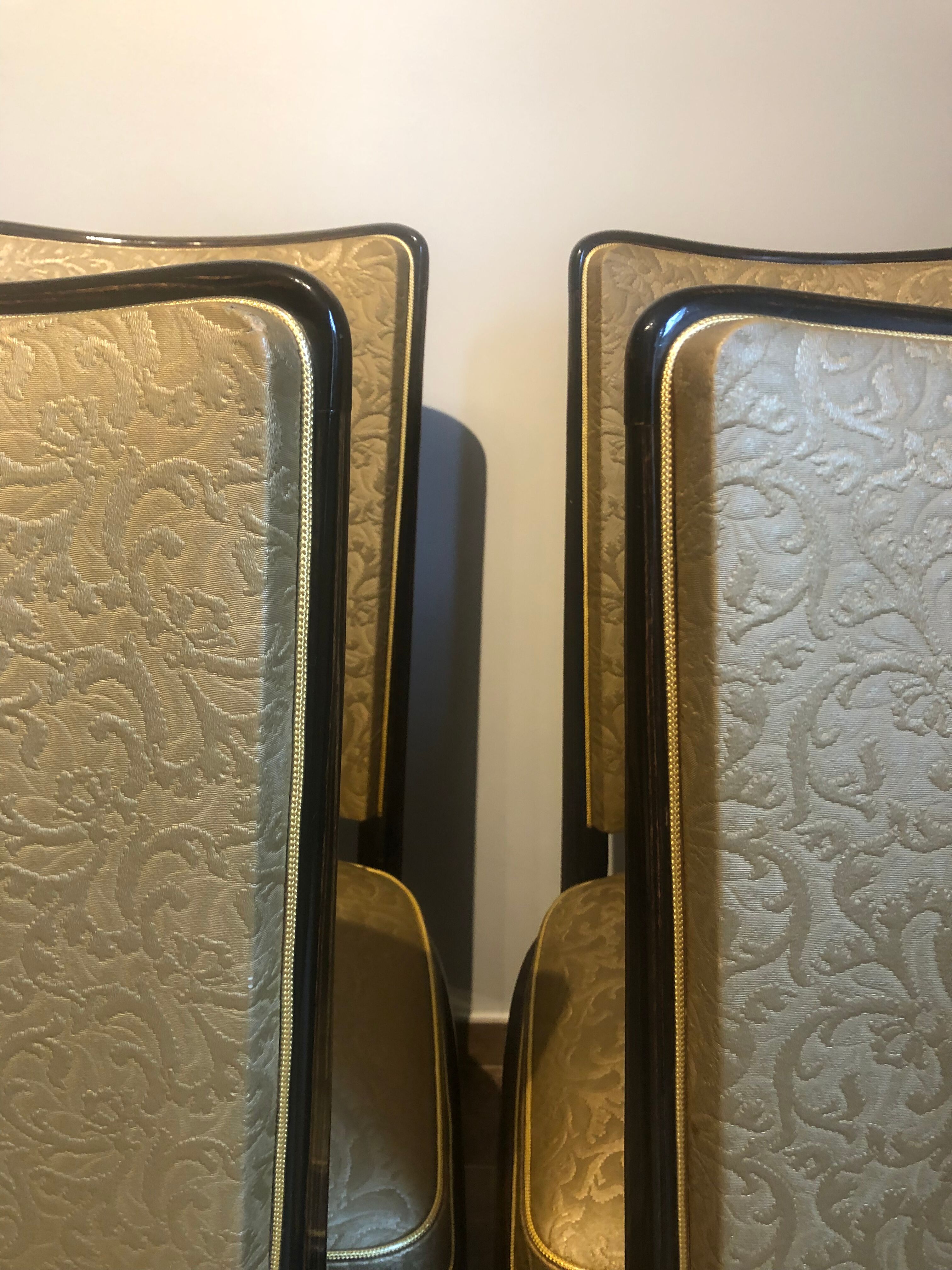 Set of 6 mahogany chairs