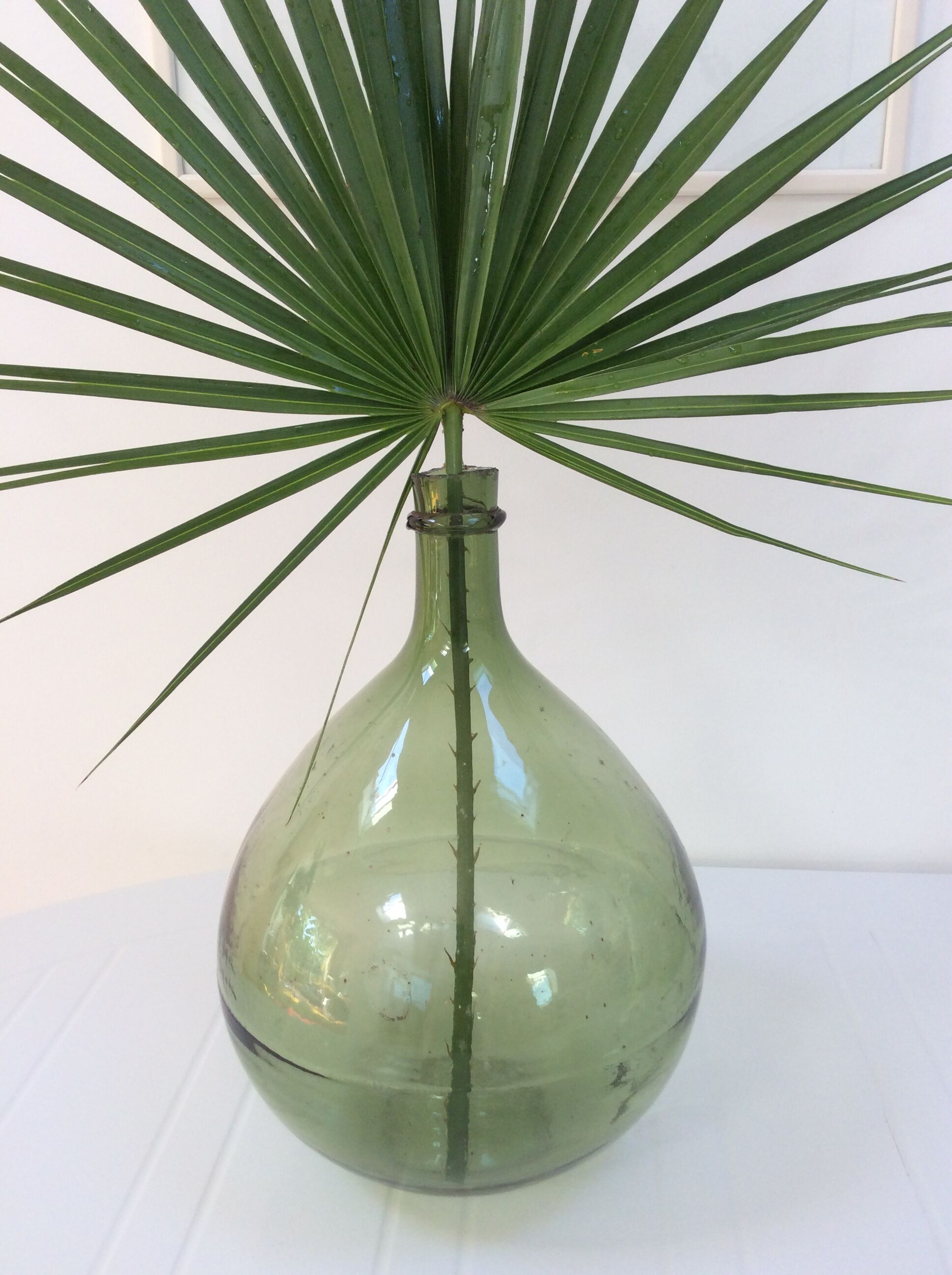 Demijohn decorative green pale 10 litres