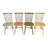 Chaises Baumann colorées