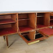 Vintage teak and brass enfilade - 1970s