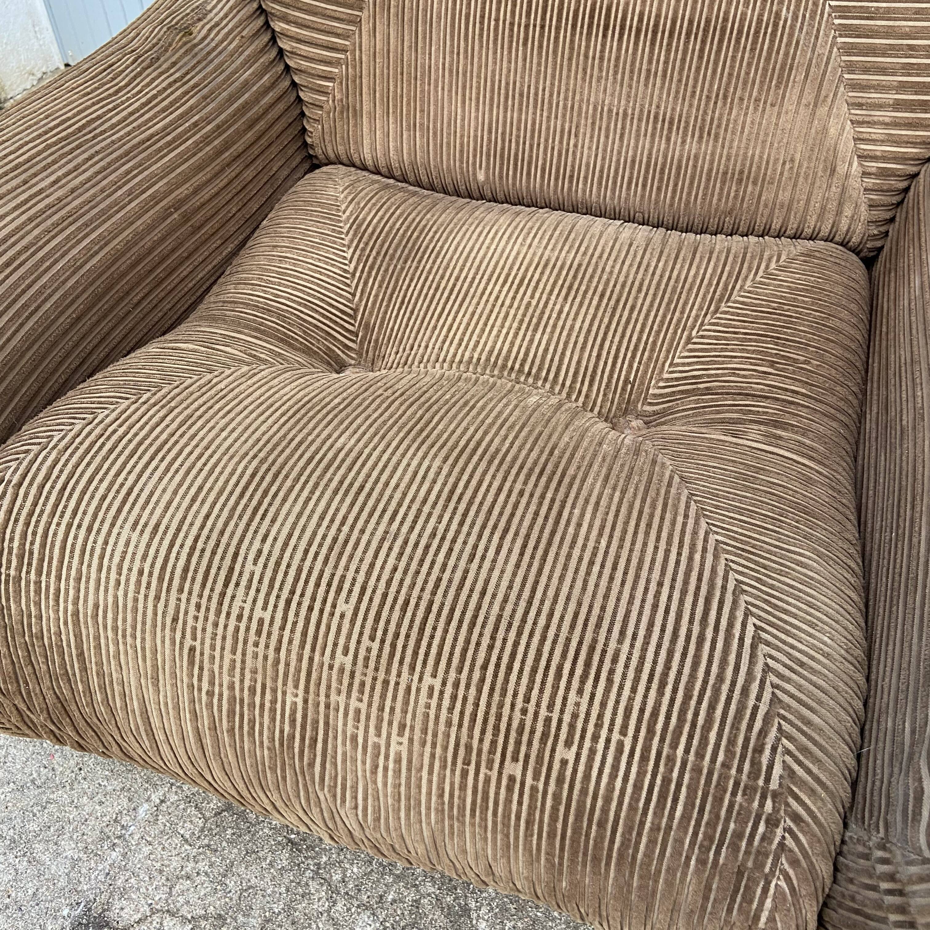 Vintage velvet armchair