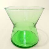 12 Art-Deco aperitif glasses in crystal and sea uraline