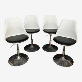 Set of 4 vintage design chairs