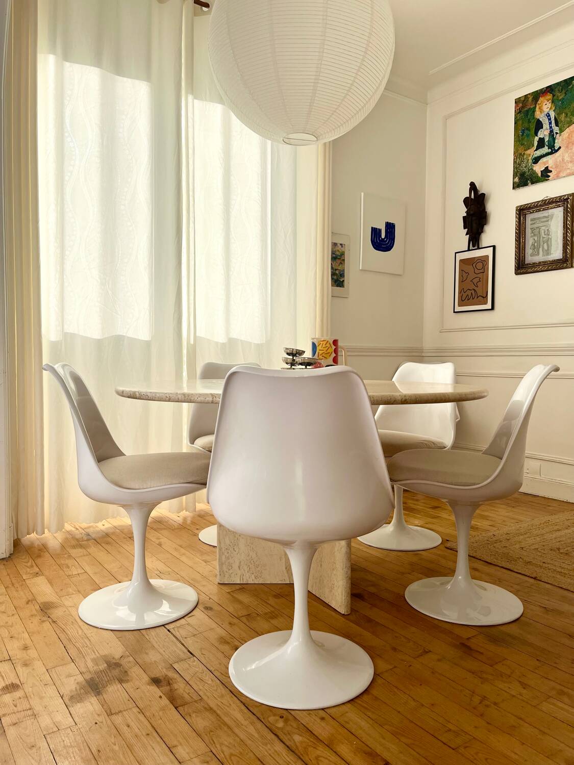 6 chaises tulipes