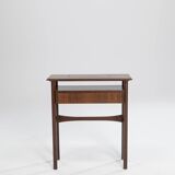 Palisander Scandinavian one-drawer Console, Denmark, 1960s
