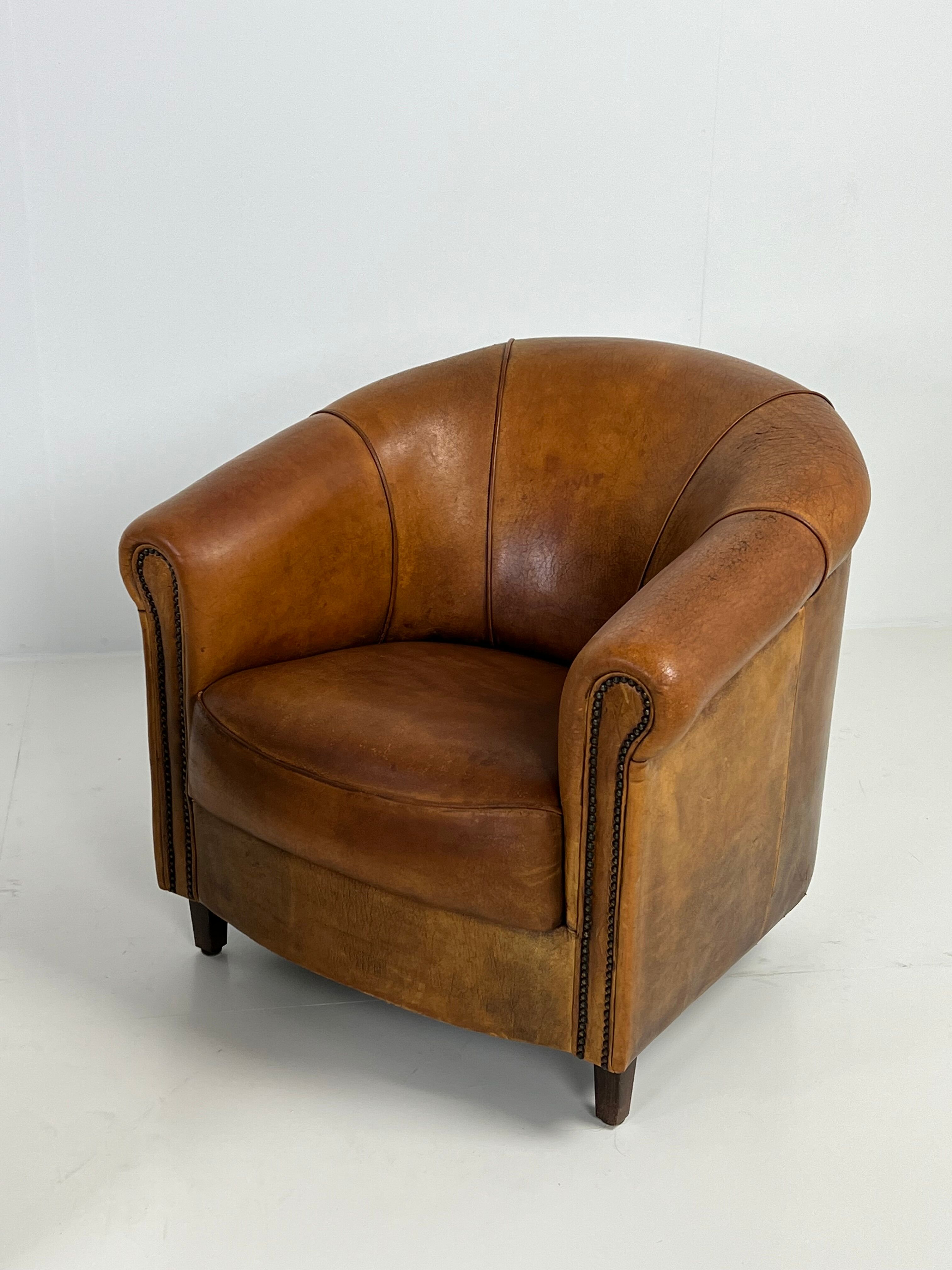 Set of 2 club armchairs