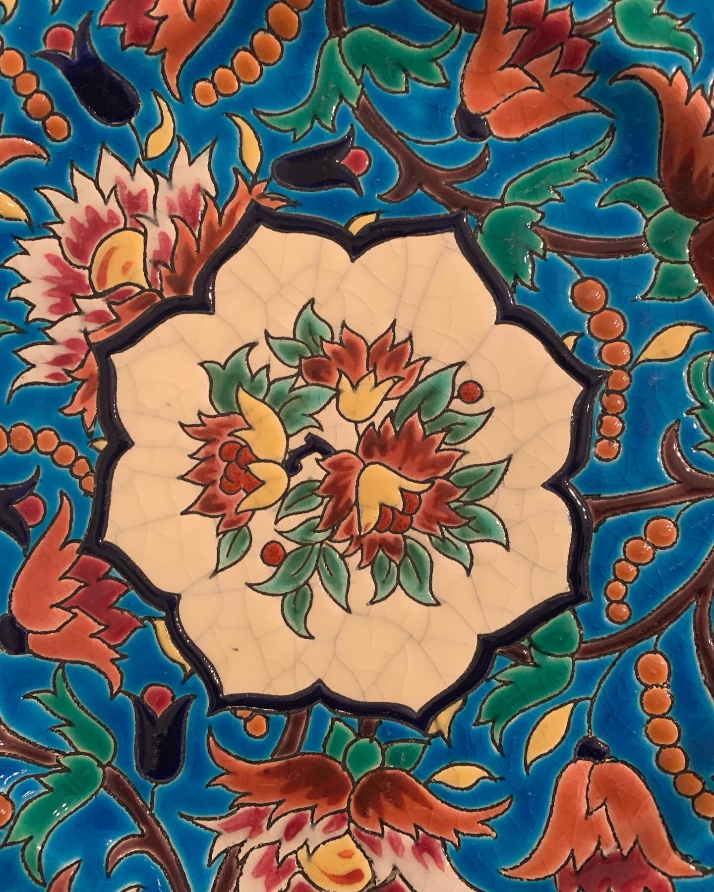 Longwy enamels plate