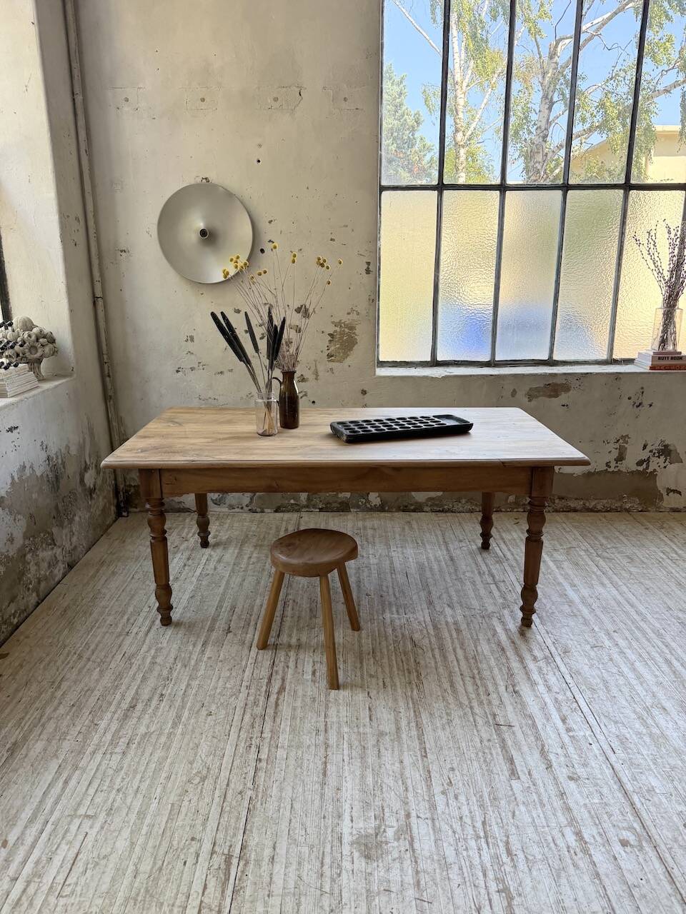 Walnut bistro farmhouse table 180cm