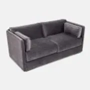 Sofa HAGA grey velour, Scandinavian design