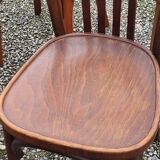 Set of 6 old bistro chairs Baumann and others
