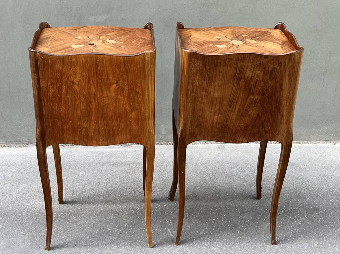 Pair of Louis XV style bedside tables