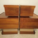 Paire de chevets scandinave teck année 70 simat doubinski