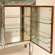 Art Deco Venetian Buffet Bar – Gilded and Bevelled Glass – 1940s