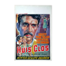 Cinema poster "Huis clos" Arletty after Jean-Paul Sartre