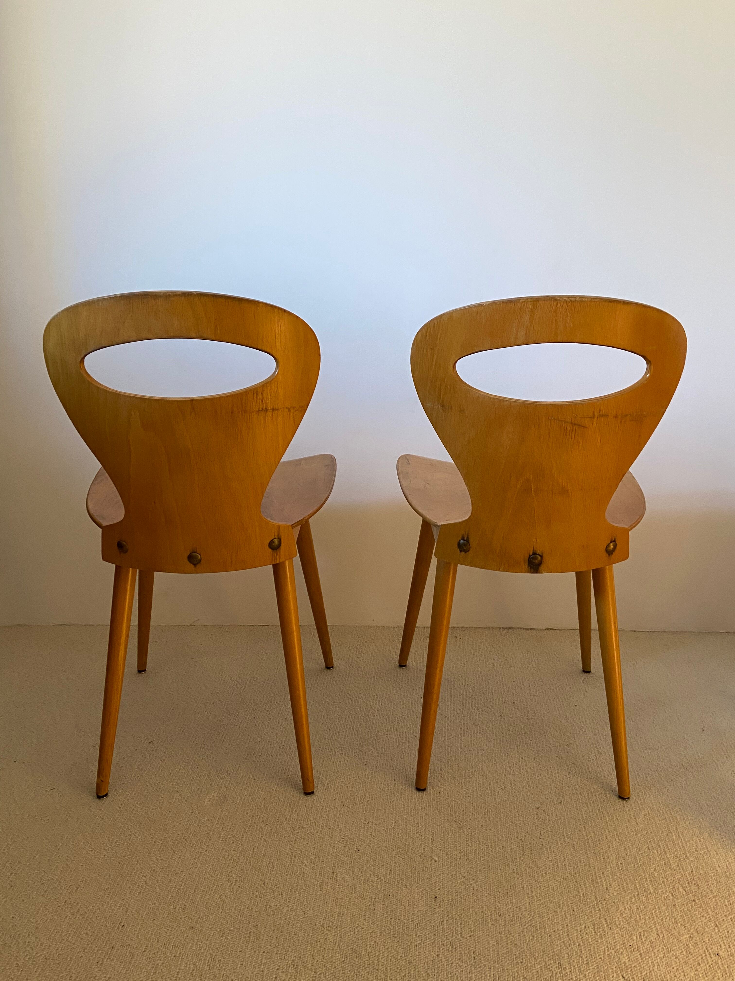 Pair of ant chairs, Baumann 50s