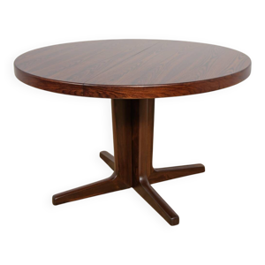 Table à manger extensible - ronde palissandre