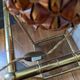 Large vintage woven lamp base in Riviera/Boho style from the 1970s.
