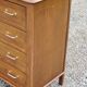 Vintage oak chest of drawers feet compass 4 drawers from the 50s