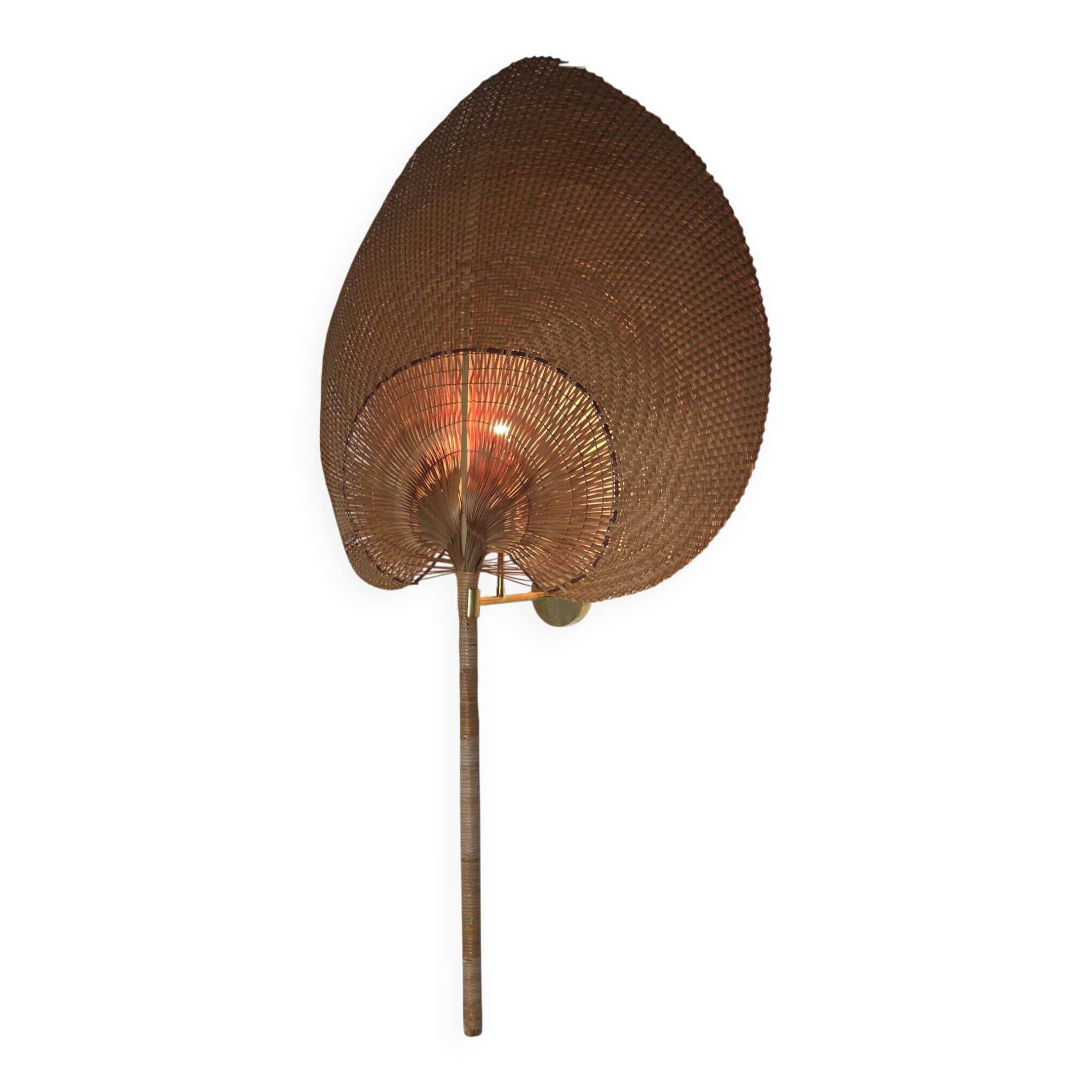 Large Vivai del Sud leaf-shaped wall sconce, Italy, circa 1970