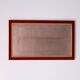 Large Red Velvet Bronze wall Mirror 1960s Italy Status: