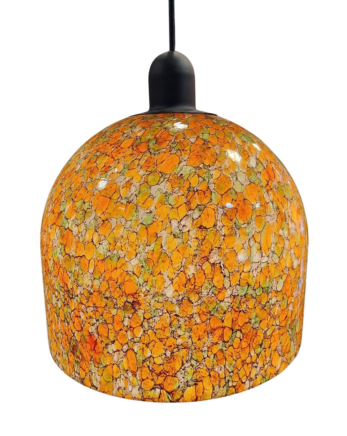 Lampara by Vidrio Millefiori, Peill & Putzler, Mid-century, Naranja, 70's –