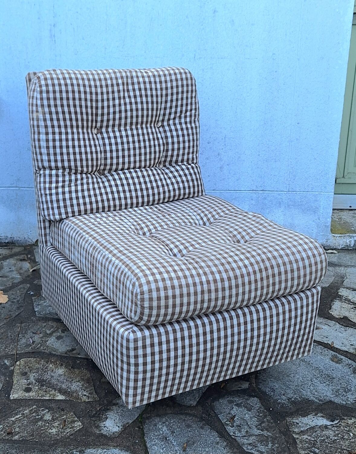 Vintage fabric armchair